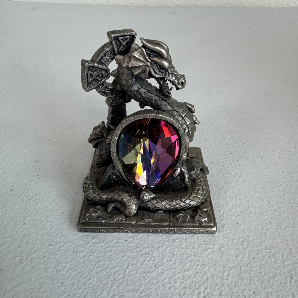Myth & Magic The Celtic Dragon Crystal Fantasy Cross Tudor Mint 3121 Boxed Gift